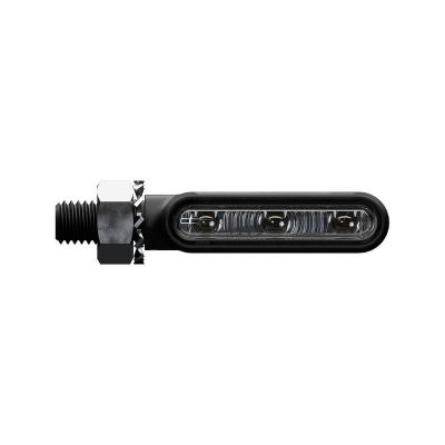 Indicatori di direzione a LED HIGHSIDER pro Esagano-RS neri/colorati omologati E