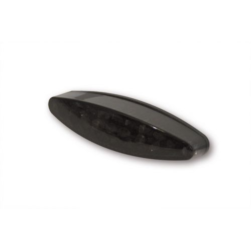 Fanale posteriore a LED tinta scura HIGHSIDER LITTLE NUMBER1 con luce targa, omologato E