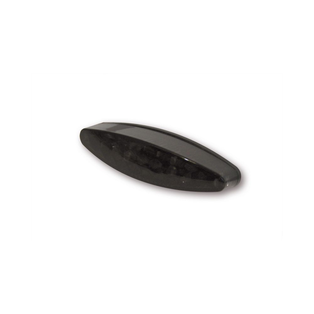 Fanale posteriore a LED tinta scura HIGHSIDER LITTLE NUMBER1 con luce targa, omologato E