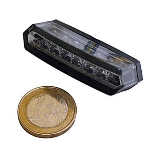 Fanale posteriore a LED HIGHSIDER pro Malibu nero/colorato omologato E