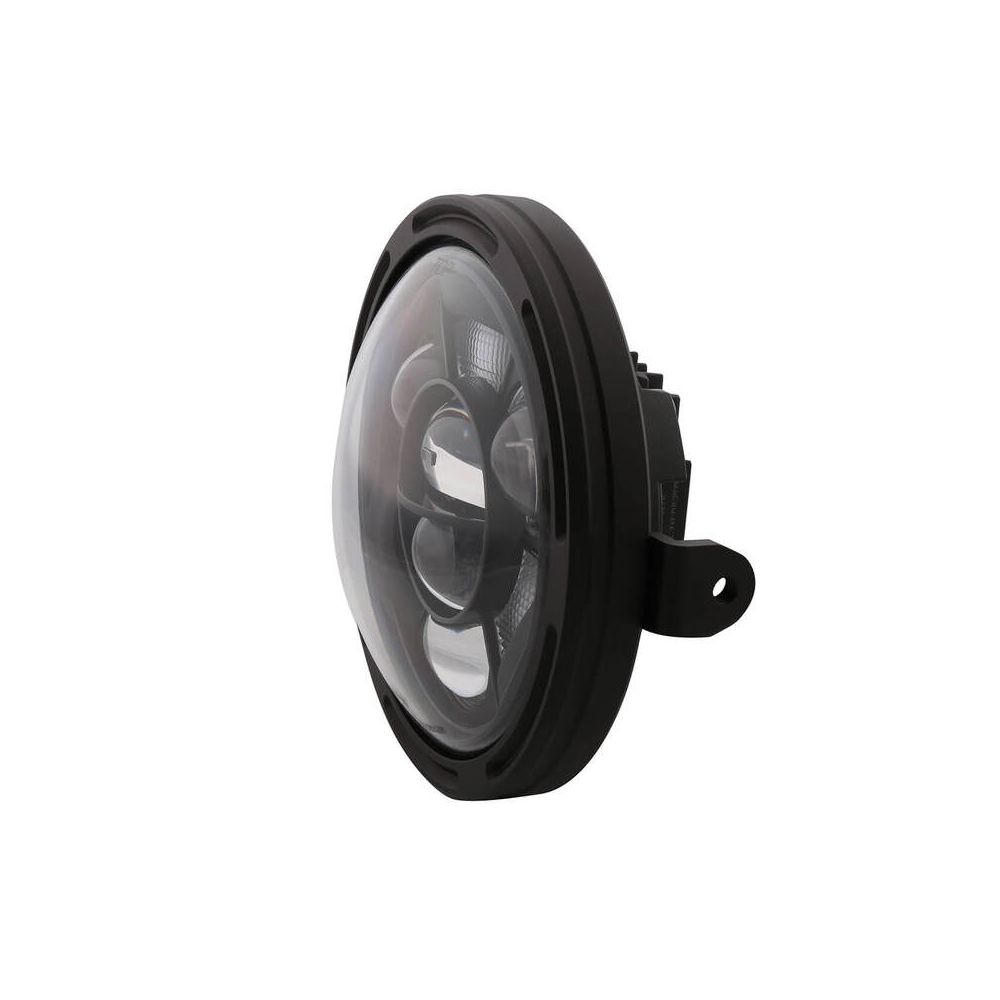 Faro anteriore HIGHSIDER Pro da 7 pollici Frame-R1 Tipo 11 LED Nero Montaggio laterale