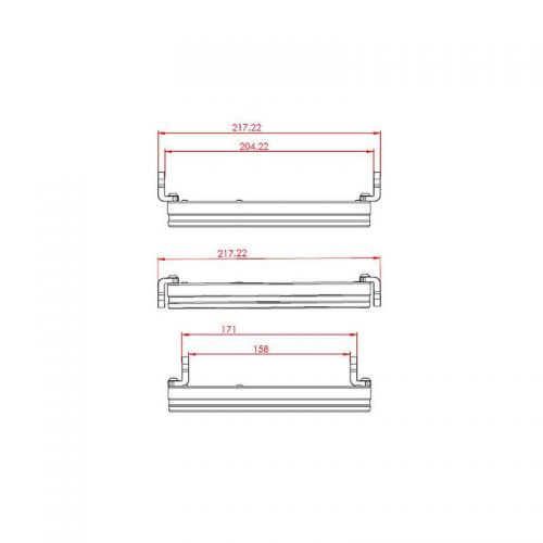 Faro anteriore HIGHSIDER Pro da 7 pollici Frame-R1 Tipo 11 LED Nero Montaggio laterale