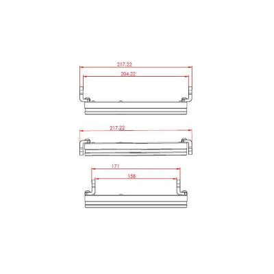 Faro anteriore HIGHSIDER Pro da 7 pollici Frame-R1 Tipo 11 LED Nero Montaggio laterale