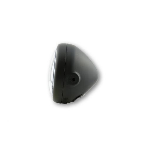 Faro anteriore HIGHSIDER pro da 5 3/4 pollici Pecos tipo 7 LED nero montaggio laterale, con anello luce di parcheggio