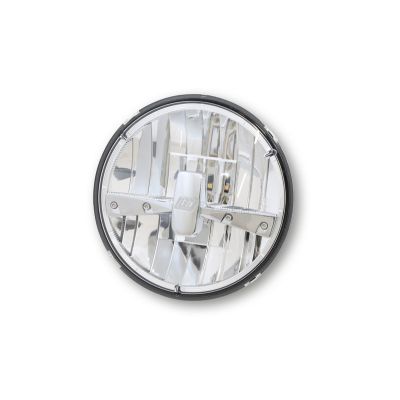 Inserto faro anteriore HIGHSIDER pro da 7 pollici Tipo 3 LED Cromato con omologazione E