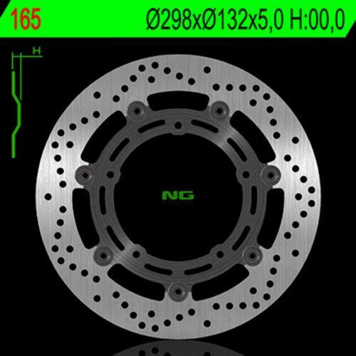 NG BRAKES 165 Disco freno anteriore tondo flottante