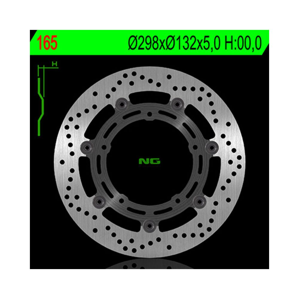 NG BRAKES 165 Disco freno anteriore tondo flottante