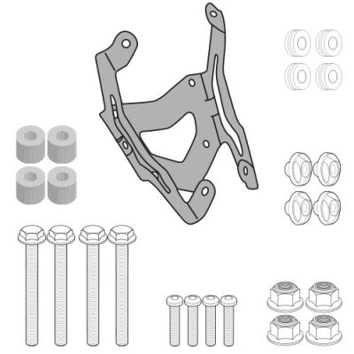 Parabrezza GIVI 2122DT + D2122KIT Trasparente per Tracer 900 2015 - 2017