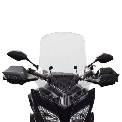 ISOTTA Parabrezza Touring alta protezione Fumè Chiaro con attacchi per Yamaha Tracer 900 2015 / 2017