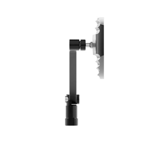 Coppia specchi Neri HIGHSIDER Wave con inserto in vari colori