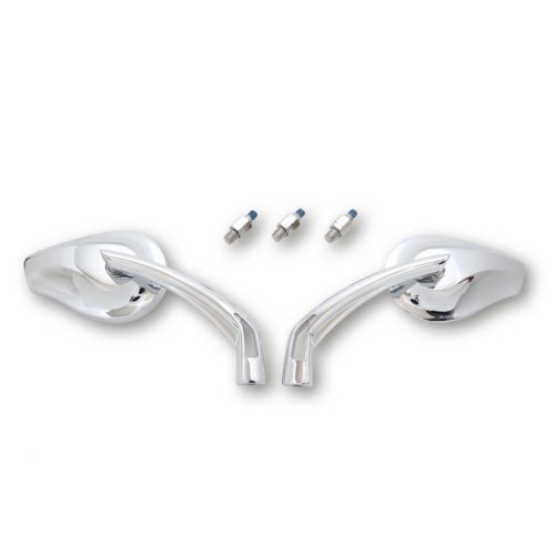 Coppia specchi retrovisori cromati HIGHSIDER PHOENIX 2