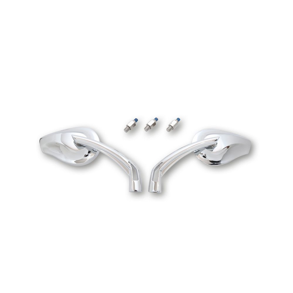 Coppia specchi retrovisori cromati HIGHSIDER PHOENIX 2