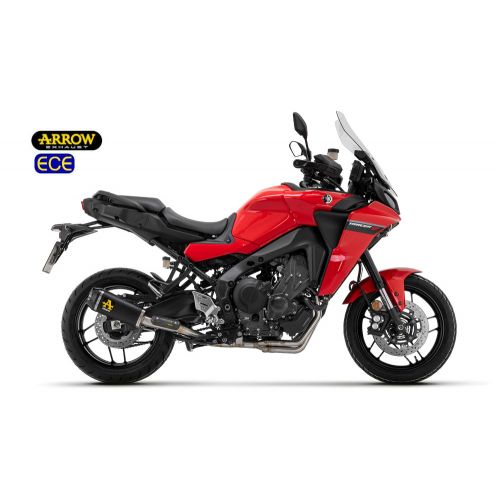 ARROW Terminale WORKS NICHRON DARK con Collettori Catalitici Omologati VERSIONE BASSA per YAMAHA TRACER 9 / GT 2021 / 2024