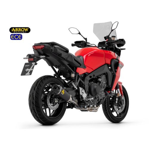 ARROW Terminale WORKS NICHRON DARK con Collettori Catalitici Omologati VERSIONE BASSA per YAMAHA TRACER 9 / GT 2021 / 2024