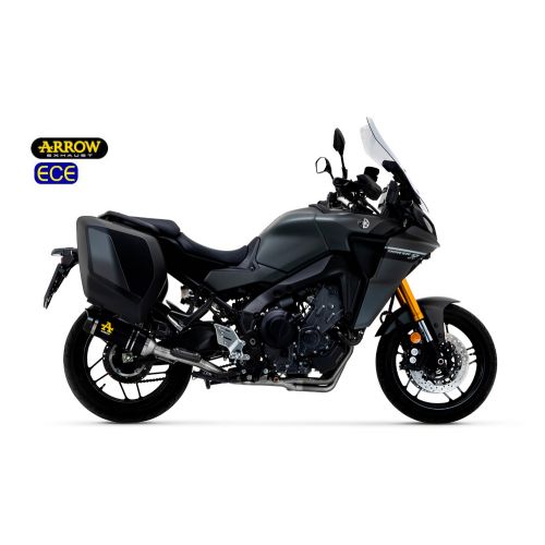 ARROW Terminale THUNDER in Alluminio Dark con Collettori Catalitici Omologati VERSIONE BASSA per YAMAHA TRACER 9 / GT 2021/2024