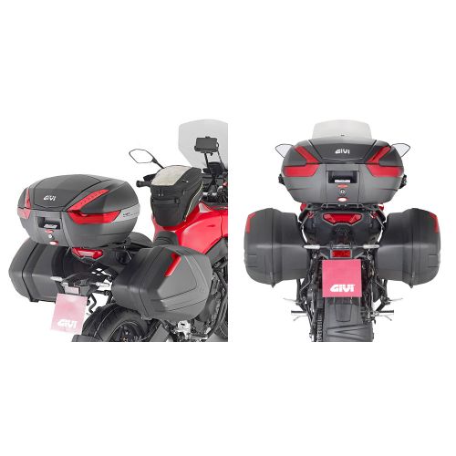 GIVI PLX2159 Portavaligie laterale per valigie V35 - V37 MONOKEY SIDE per YAMAHA TRACER 9 / GT / GT+ 2021 / 2024
