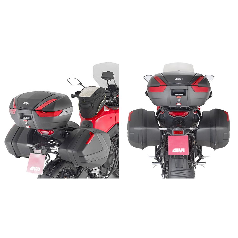 GIVI PLX2159 Portavaligie laterale per valigie V35 - V37 MONOKEY SIDE per YAMAHA TRACER 9 / GT / GT+ 2021 / 2024