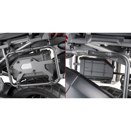 Kit fissaggio S250 GIVI Tool Box su portavaligie laterale PLO2159MK - PLO2159CAM per YAMAHA TRACER 9 / GT / GT+ 2021 / 2024
