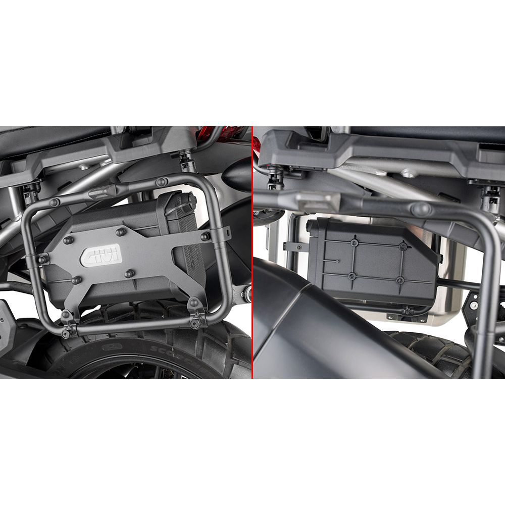Kit fissaggio S250 GIVI Tool Box su portavaligie laterale PLO2159MK - PLO2159CAM per YAMAHA TRACER 9 / GT / GT+ 2021 / 2024