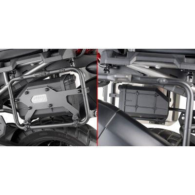 Kit fissaggio S250 GIVI Tool Box su portavaligie laterale PLO2159MK - PLO2159CAM per YAMAHA TRACER 9 / GT / GT+ 2021 / 2024