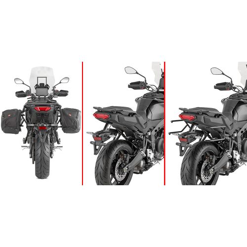Telaietti GIVI REMOVE-X sgancio rapido per borse soffici laterali per YAMAHA TRACER 9 / GT / GT+ 2025