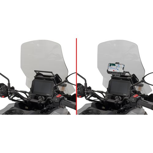 GIVI FB2171 Traversino dietro cupolino per installare porta smartphone e GPS per YAMAHA TRACER 9 GT / GT+ 2025