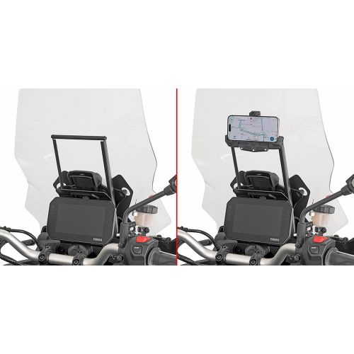 GIVI FB2175 Traversino dietro cupolino per installare porta smartphone e GPS per YAMAHA TRACER 9 2025