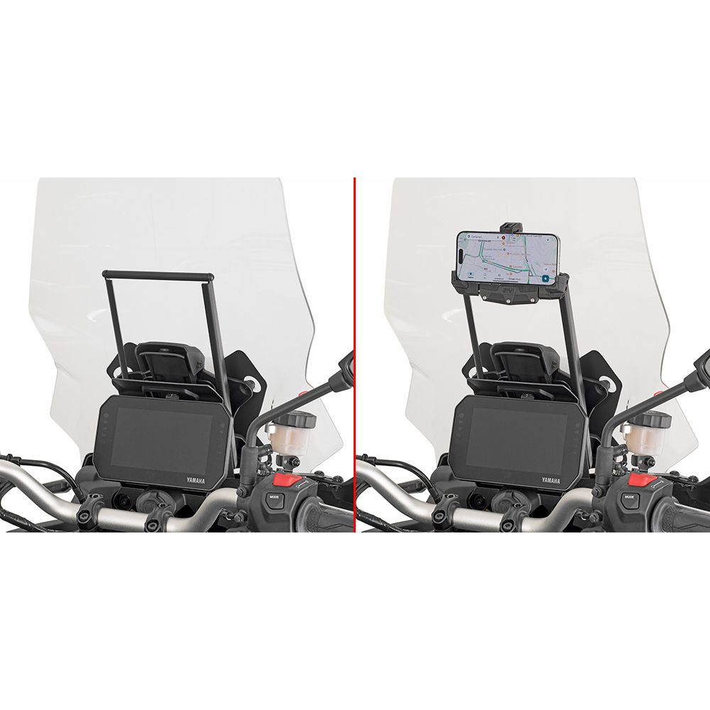 GIVI FB2175 Traversino dietro cupolino per installare porta smartphone e GPS per YAMAHA TRACER 9 2025