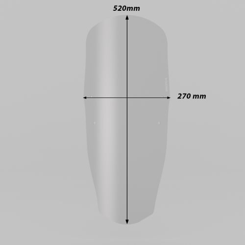 ISOTTA Cupolino Rally Alto Trasparente per YAMAHA TENERE 700 2019 / 2024