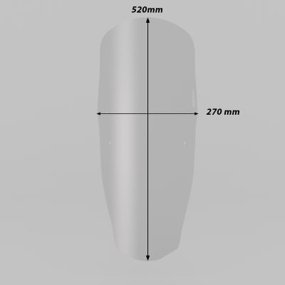 ISOTTA Cupolino Rally Alto Trasparente per YAMAHA TENERE 700 2019 / 2024