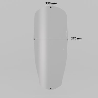 ISOTTA Cupolino Trasparente RSG Antiurto per Yamaha Ténéré 700 2019 / 2024