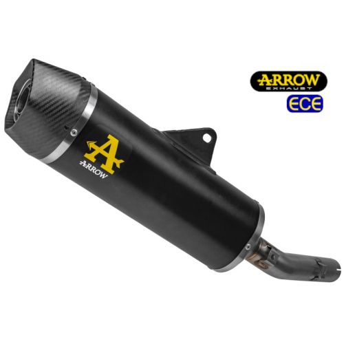 ARROW Terminale Omologato Indy Race in Alluminio Dark per YAMAHA TENERE 700 2019 / 2024