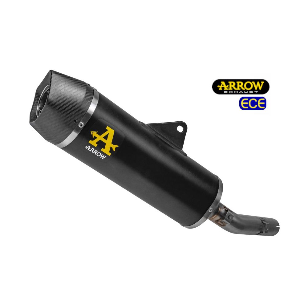 ARROW Terminale Omologato Indy Race in Alluminio Dark per YAMAHA TENERE 700 2019 / 2024