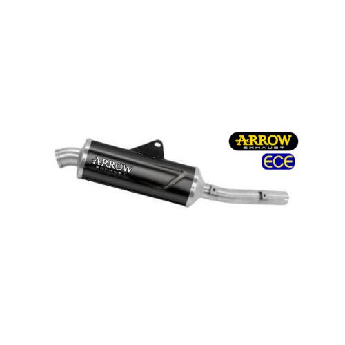 ARROW Terminale Omologato Indy Race EVO in Alluminio Dark con Fondello Inox per YAMAHA TENERE 700 2019 / 2024