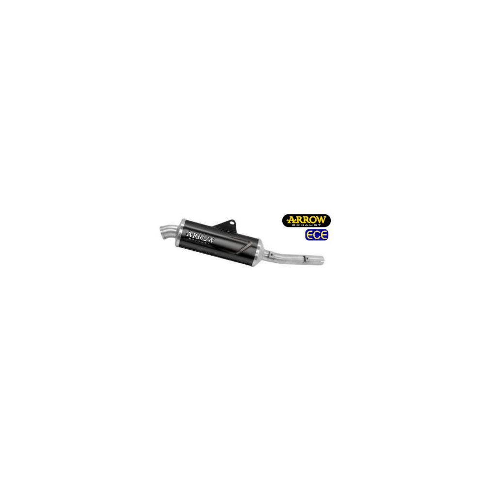 ARROW Terminale Omologato Indy Race EVO in Alluminio Dark con Fondello Inox per YAMAHA TENERE 700 2019 / 2024