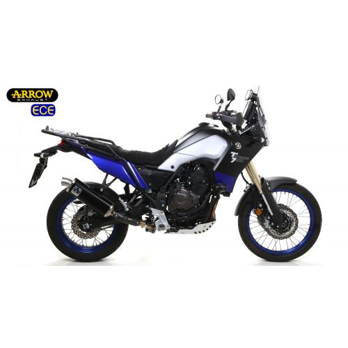 ARROW Terminale Omologato Indy Race in Alluminio Dark con Fondello Inox per YAMAHA TENERE 700 2019 / 2024