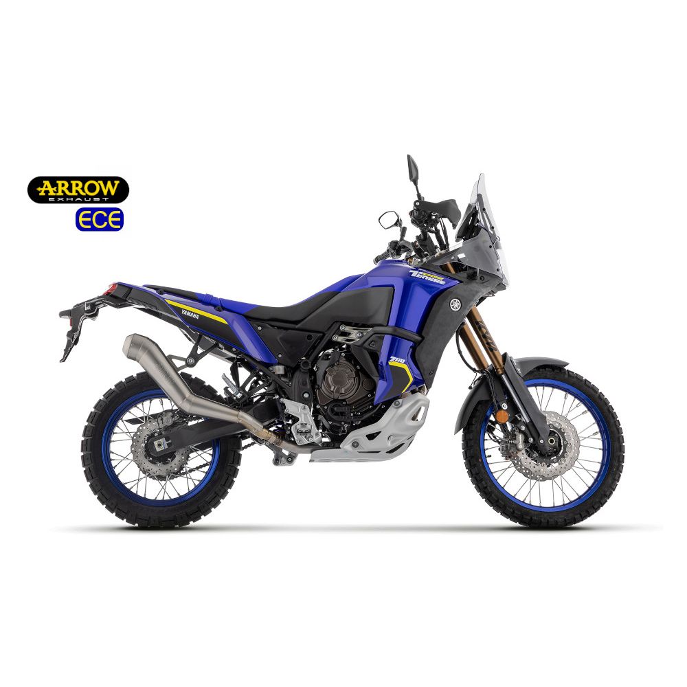 ARROW Terminale Omologato DAKAR REPLICA Full Nichrom per YAMAHA TENERE 700 2019 / 2024