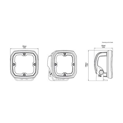 DENALI Pod fari ausiliari a LED D4 con centralina DialDim cablaggio YAMAHA TENERE 700 2019 / 2024