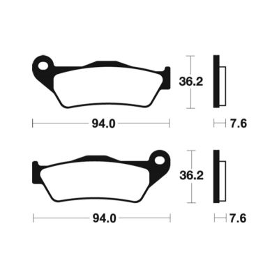 TECNIUM ME 171 coppia pastiglie freno anteriore organiche scooter
