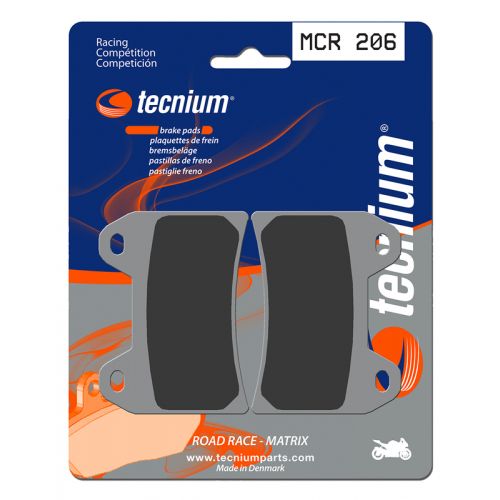 TECNIUM MCR 206 Coppia Pastiglie Freno anteriore sinterizzate Endurance