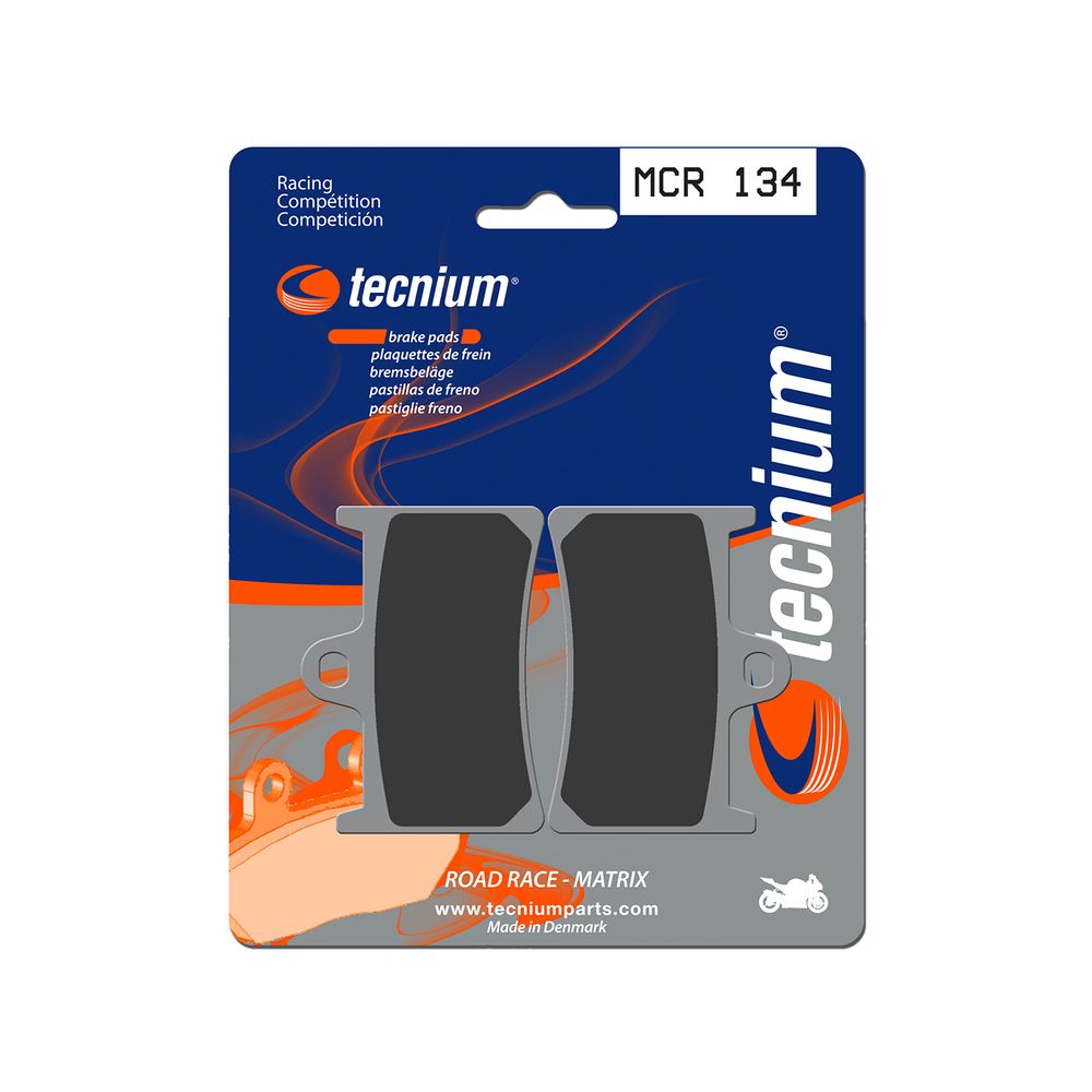 TECNIUM MCR 134 Coppia Pastiglie Freno anteriore sinterizzate Endurance