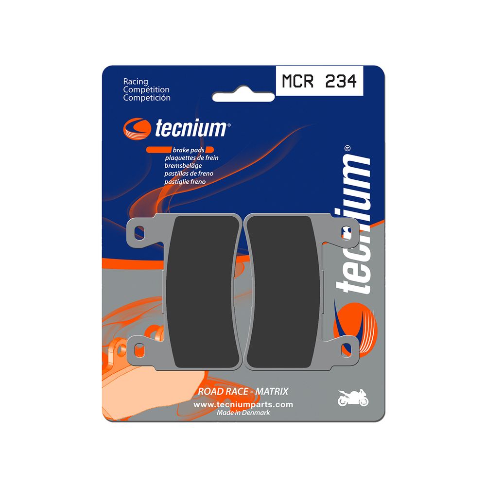 TECNIUM MCR 234 Coppia Pastiglie Freno anteriore sinterizzate Endurance