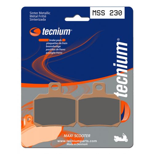TECNIUM MSS 230 Coppia Pastiglie Freno posteriore sinterizzate maxi-scooter