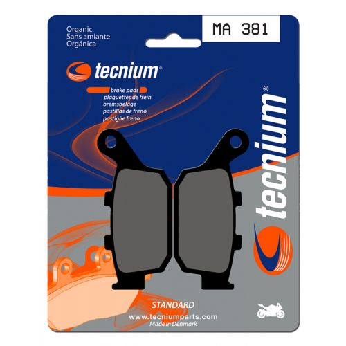TECNIUM MA 381 Coppia Pastiglie Freno Posteriore Organiche
