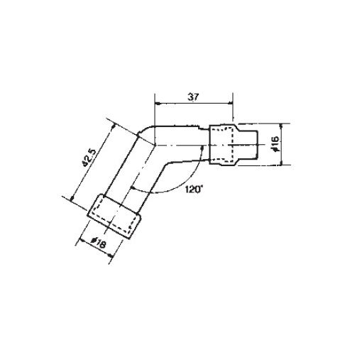 NGK VD01F Attacco per Candela di Accensione