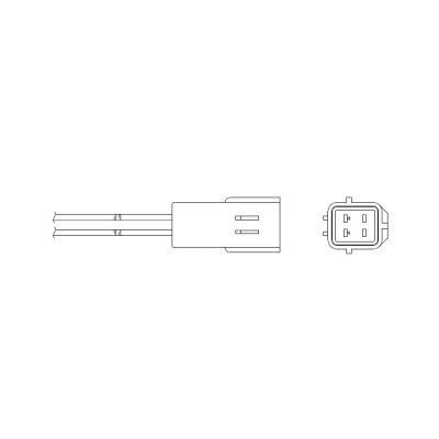 NTK OZA591-BA1 Sonda Lambda (Sonda di Ossigeno)