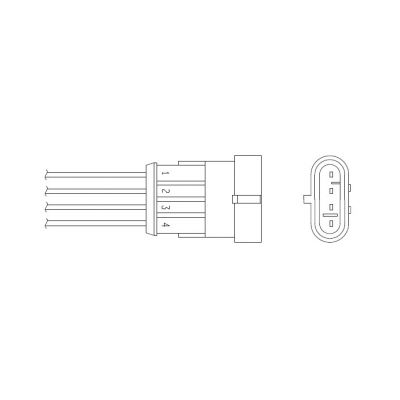 NTK OZA341-BB1 Sonda Lambda (Sonda di Ossigeno)