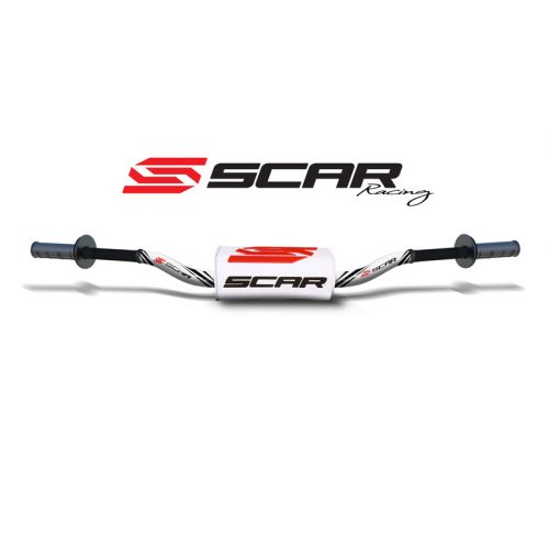 SCAR O² S9132WH-WH Manubrio guida alta bianco con pad 3D bianco