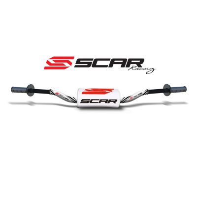 SCAR O² S9132WH-WH Manubrio guida alta bianco con pad 3D bianco