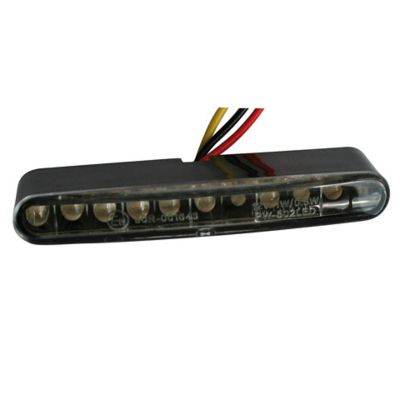 Fanale posteriore a Led HIGHSIDER PRO STRIPE nero/trasparente